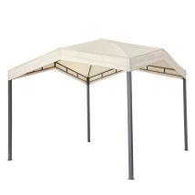 Tepro Pavillon Festzelt 3x3m Gartenpavillon Gartenzelt Sonnenschutz Marabo Beige