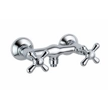Außenduschgruppe Mit Zwei Chromgriffen Piralla Rubinetteria Sofia 0sf00028a17 Chrom