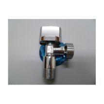 Grifo lavadora 1/2" x 3/4" – Latón cromado – 1/4 de vuelta – Conexiones rápidas y seguras
