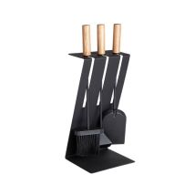 Set D’outils Pour Cheminée Aduro Baseline 3 Acier Noir Avec Support