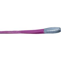 Cinghia di sollevamento con 2 passanti – Portata 1000 kg – Lunghezza 4 m – Larghezza 30 mm – Colore viola – Conforme a EN 1492-1