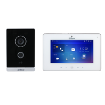 Dahua – 5902287 – Kit de videoportero WiFi VTO2211G-WP y monitor VTH5221DW-S2 – Alimentadores incluidos