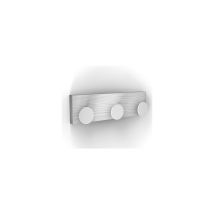 Patere Naturalia X3 Rond Blanc-blanc