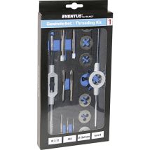 Eventus By Exact - 70607 Gewindeschneidsatz 16teilig Hss Metrisch M3, M4, M5, M6, M8, M10, M12