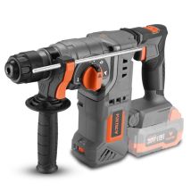 Fuxtec - 20v Akku Bohrhammer Fx-e1rh20 – 950 U/min Mit 2 Laufrichtungen – Zusätzlicher Handgriff – Einstellbare Bohreinstellung (ohne Akku Und 