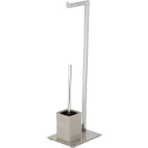 Porte-papier toilette – Torton verre gris multifonctionnel – Matières, Finition métal, Mode de fixation, Longueur, Hauteur, Largeur