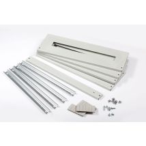 Ide - E96 M200 Kit Tapas E Railes Din, Tapas Metallo, 96 Moduli (200 Mm)