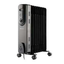 Oil Filled Radiator 2kw Black By Rediffusion Redb20sblke