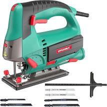 Stichsäge 800 W Maximale Schnitttiefe 110 Mm, 800-3000spm Hychika Elektro-stichsäge Mit Laser, 6 Variable Geschwindigkeiten Und 0-3 Orbitalposition, 6