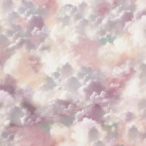 Arthouse - Vanilla Skies Pink Wallpaper Clouds Cute Children's Room Feature Wall