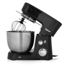 Robot Da Cucina Impastatore Mx-4830, 700 Watt, 3.5 Litri, 6 Velocità, Frusta, Gancio, Frusta Piatta E Paraschizzi Inclusi, 6 Velocità, Nero - Tristar