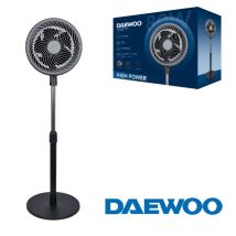 Ventilador Daewoo High Speed 80w 10 25cm Base Redonda - Negro
