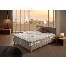 Matelas Royal Madeira 90 X 200 - Équilibre Entre Fermeté Et Douceur - Ressorts Ensachés Healthy Spring & Mémoire De Forme Hr - 25cm D'Epaisseur - 