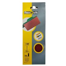 Saint Gobain – 1/3 Sanding Sheets 93 x 230 mm – Fine 120 Grit – Pack of 10 – High Performance Aluminium Oxide