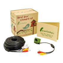 Green Feathers – Bird Box Camera with Night Vision – 2.8mm Lens – 20m Cable – Observe Nesting Birds