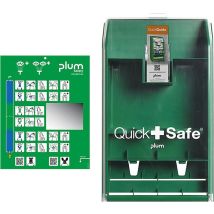 Erste-Hilfe-Station QuickSafe Box leer – Wandbox – PLUM