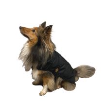Fashion Dog - Hunde-regenmantel Mit Fleecefutter - Schwarz - 75 Cm