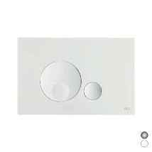 Placca Doppio Scarico Globe Misura: Bianca