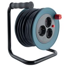 Rev Kabeltrommel Innen 10 M H05vv-f3g1,5 Mm² Petrol 3x Schutzkontaktstecker