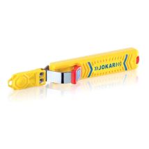 Jokari Abisolierzange für Rundkabel 8–28 mm – Titan-Nitrid-Klinge – Einstellbare Schnitttiefe – Hochwertiges Polyamid – 85 g