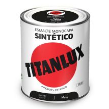 Mattschwarzer Einschichtiger Synthetischer Lack 750 Ml Titanlux