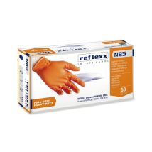 Reflexx N85 Nitrilhandschuhe Ohne Puder, 100 % Latexfrei, 8,4 Gr, Kat.3, 50 Stück, Xl