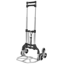 Zelsius Carrello Pieghevole per Scale fino a 75 kg – Carrello da Trasporto con Ruote Silenziose – Dimensioni Compatte e Manico Telescopico