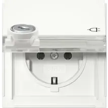 Gira Presa Schuko Kd Serratura Uguale + Bsf Gira Tx44 Bianco Puro [456966], 4569 66