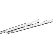 Fulterer - Fr 6500 Rollschubführung - Vollauszug, Länge 500 Mm, Weiß Pulverbesch.