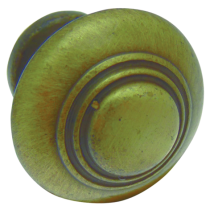 Bros - Rustikaler Knopf Aus Zamak Altbronze Ø30 - 301-z-4