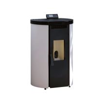Poêle À Granulés Rond - Fm Calefaccion Bp-100-c 8.5 Kw Blanc - Sans Module Wifi