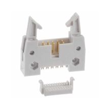 Connettore IDC maschio 10 vie – Termoplastica grigia – Passo 2.54mm – Montaggio sul cavo