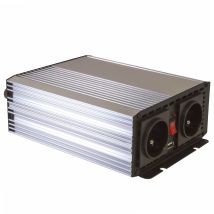 700W 12V-220V Spannungswandler mit USB-Anschluss – 2 Euro 230V-Steckdosen – 20,5 x 15,2 x 6,6 cm – 2 kg