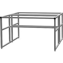 Banco de Trabajo Workalu de Aluminio – 1500 x 850 mm – Estructura Ligera y Resistente a la Corrosión – Patas Niveladoras Ajustables