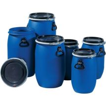 Graf - Barril De Cuello Ancho 30l Pe Azul 2 Asas Abertura De Llenado-d.255mm