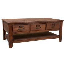 Wanderlust Deco - Mesa De Centro De Madera Marrón 120x66x48