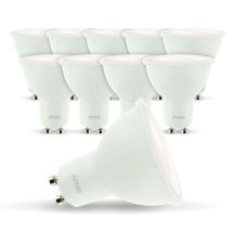 Arum Lighting - Juego De 10 Bombillas Led Para Focos Gu10 5w Eq 40w Temperatura De Color: 4000k Blanco Neutro