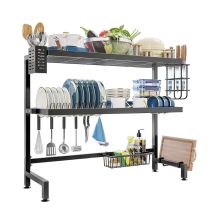 3 Tier Over Sink Dish Drainer Rust Proof With Utensil Holder Board Kitchen Storage Organization
