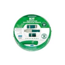 Green Plus - Manguera Super Flex Reforzada 15 Mm Con Accesorios 15 M