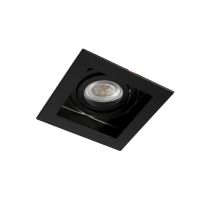 Empotrable cuadrado Akrah – Negro – 100x100mm – GU10