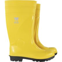 Sicherheitsstiefel S5 gelb PVC mit Stahlkappe rutschfeste Sohle Größe 46 Power Safe
