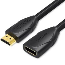 Venzione Cavo Prolunga Hdmi Vaa-b06-b200/ Hdmi Maschio - Hdmi Femmina/ 2m/ Nero