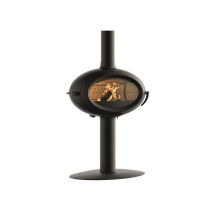 Invicta - Estufa De Leña De Hierro Fundido Negro De 7kw - P648114
