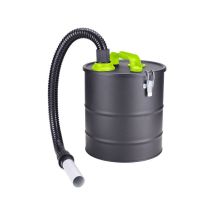 QLIMA Ascheeimer 20 L – 1,2 m Schlauch – Zubehör für Kamine und Öfen