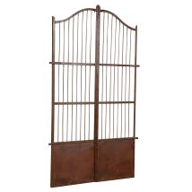 Biscottini – Solid Iron Garden Gate – 118 cm Length – 200 cm Height – Rustic Decorative Element