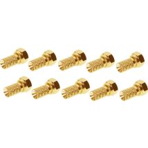Connettore Coassiale Shiverpeaks Bs85002-10ag Dado Grande Placcato Oro