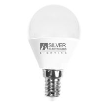 Tecnoweld - Lampadina Led Decorativa Argento Electronis Sferica 7w=70w - E14 - 5000k - 620 Lm - Luce Bianca - A+
