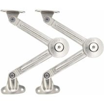 Lot De 2 Compas À Système D’amortissement Pour Abattants De Portes Relevables De Placard De Cuisine--trimec