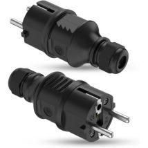 2 Tomas De Corriente Macho, Enchufe Macho De 250 V 16 A, Resistente Al Agua Ip44, Tomas De Corriente Con Contacto De Protección Para Cables De 
