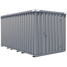 Certeo – Container a montaggio rapido zincato 2100x2100x4100mm – 1 anta a battente – 210 kg/m²